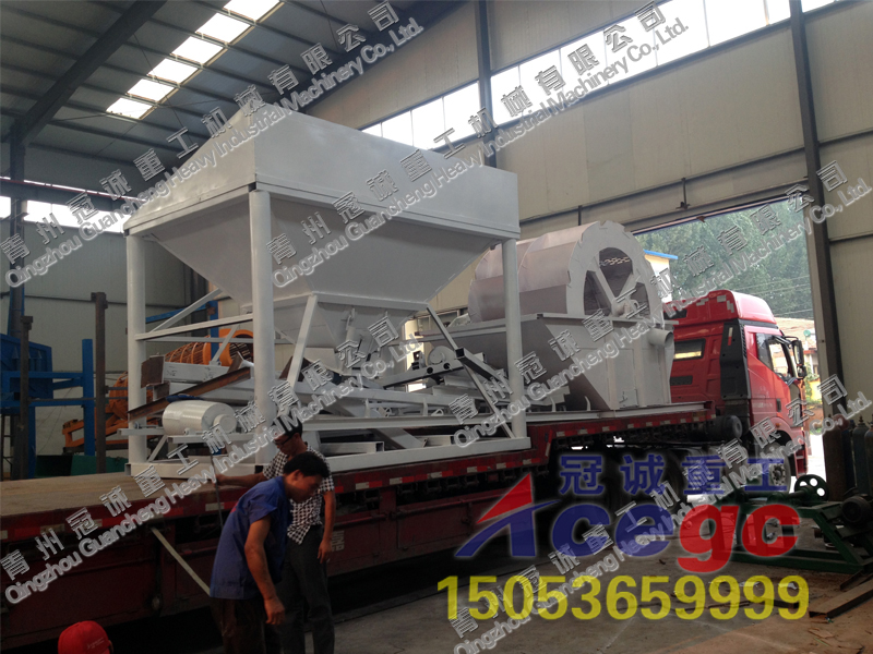 寧波客戶訂購的洗沙機設備已發貨